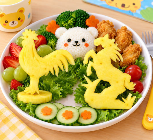 Stainless Steel Fruit & Vegetable Carving Molds — Single & Sets