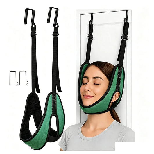 Over-the-Door Neck Stretching Sling | Adjustable for Daily Home Stretching