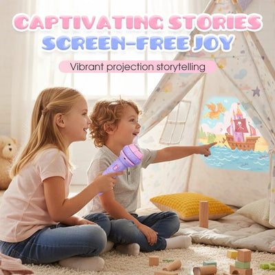 📢 Early Education Projector Torch for Kids 🔦 Click, Project & Learn – A Pocket-Sized Nighttime Adventure ✨