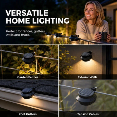 ☀️💡 50% OFF TODAY! Light Up Gutters, Fences & Garden Walls — Solar-Powered Outdoor LEDs With No Mains Wiring Needed 🏡✨