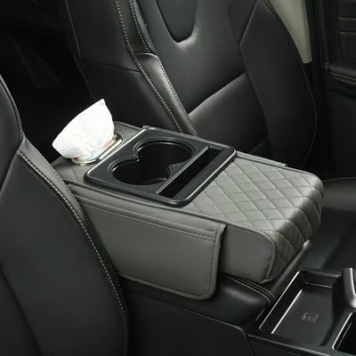 Multifunctional PU Leather Car Armrest Box Mat