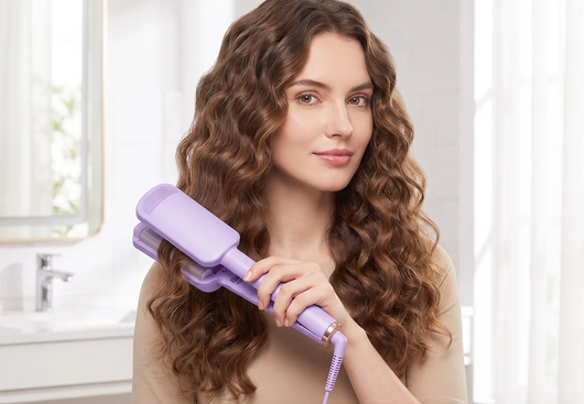 🌸32MM Wavy Hair Curler – Big Bouncy Curls, 4 Adjustable Heat Settings & Negative Ion Care – Salon-Quality Styling at Home 💇‍♀️