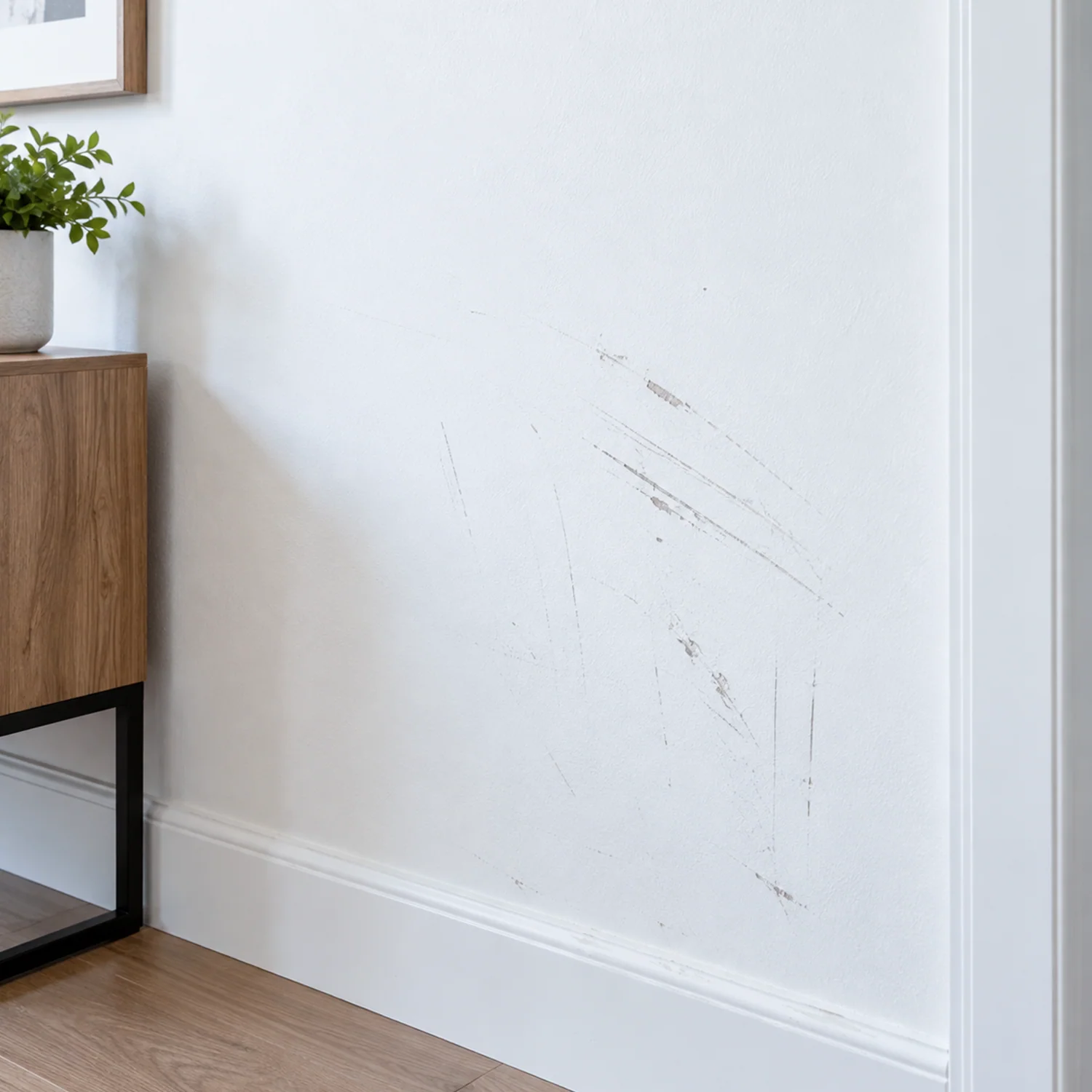 Rental Wall Marks — Before