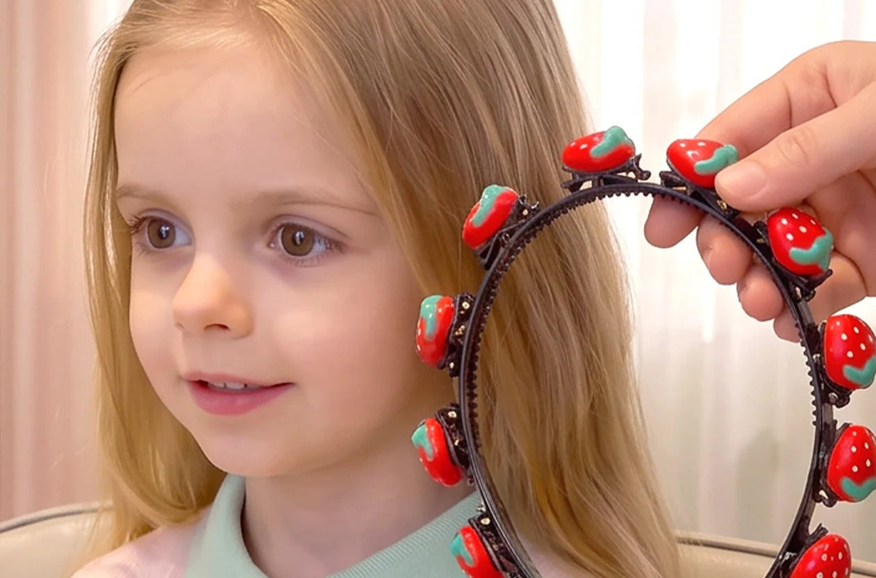 Choose a strawberry braiding headband