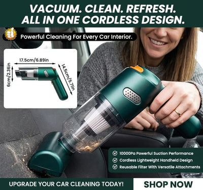 Powerful Cordless Handheld Car Vacuum