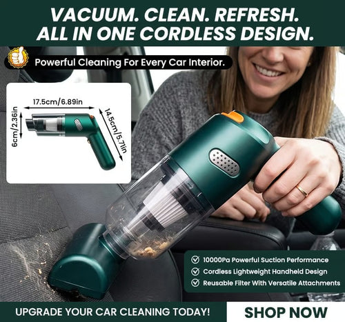 Powerful Cordless Handheld Car Vacuum