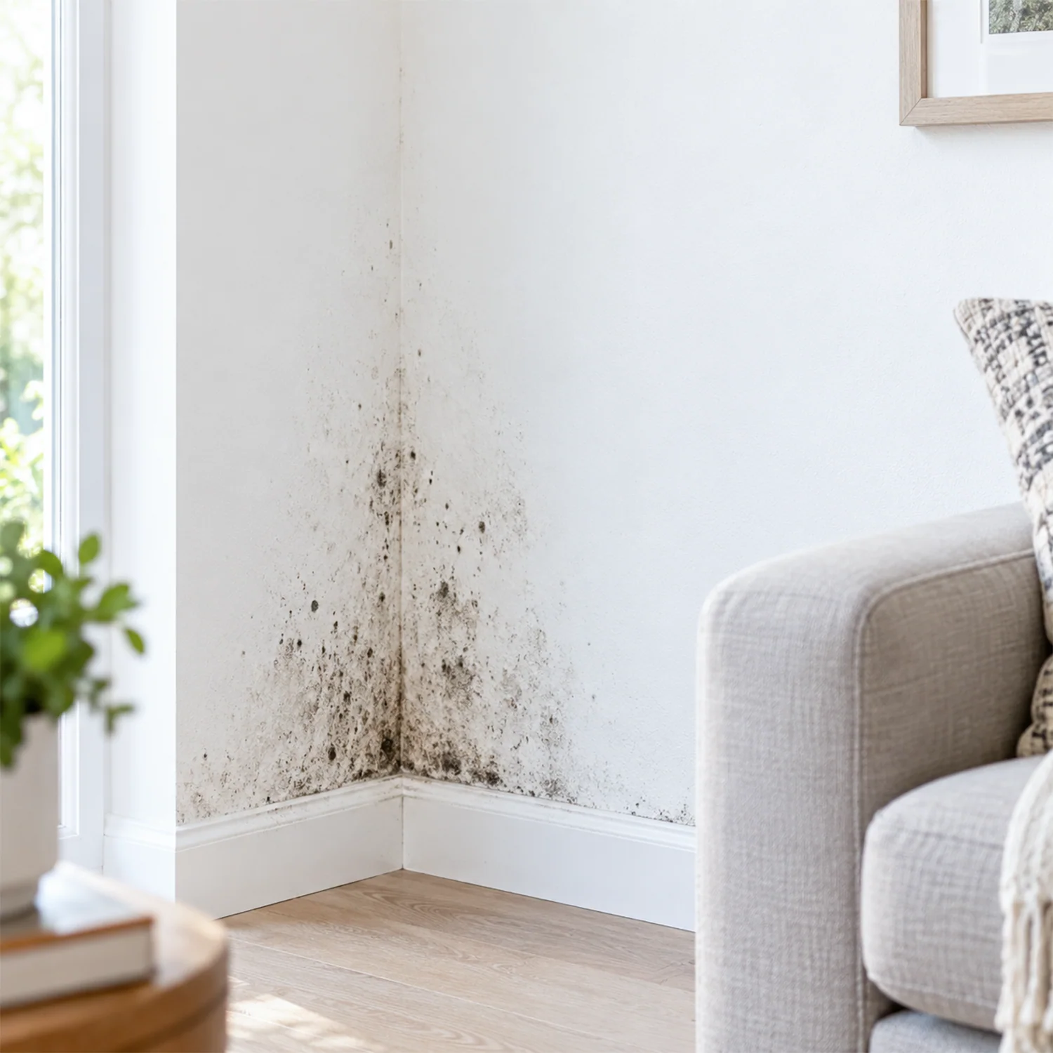 Light Mould Stains — Before