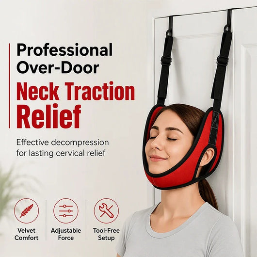 Over-the-Door Neck Stretching Sling | Adjustable for Daily Home Stretching