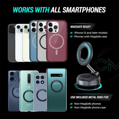 Versatile phone holder that can be attached anywhere