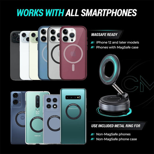 Versatile phone holder that can be attached anywhere