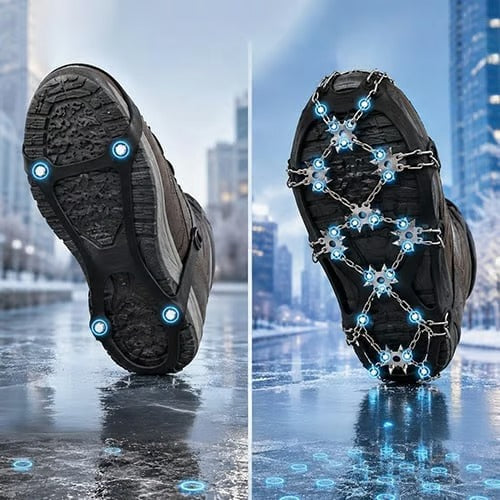 8-Claw Anti-Slip Ice Cleats