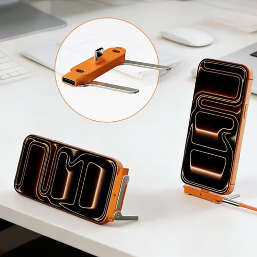 Ultimate 240W Ultra-Fast Charging Cable with 360° Rotating Stealth Phone Stand