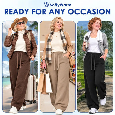 SoftyWarm - Women Cozy Fleece - Lined Relaxed Pants