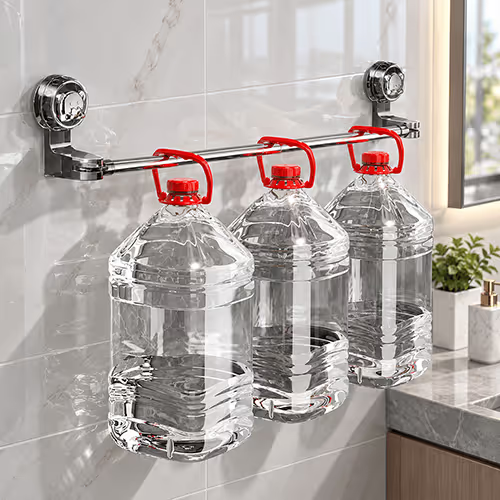 Wall-Mounted Punch-Free Door Drain Storage Rack