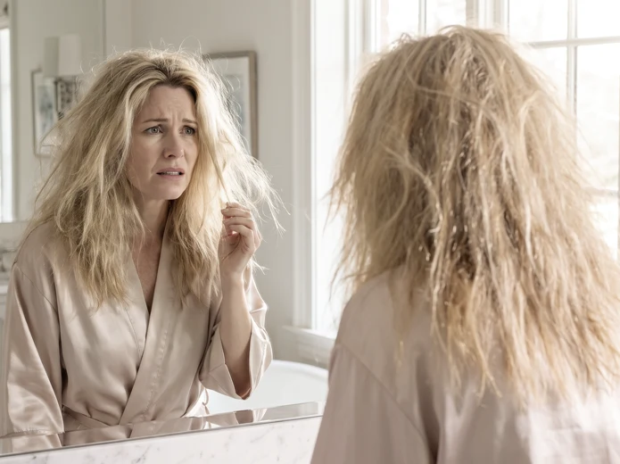 Frizzy hair after curling