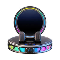 📱 RGB Car Phone Mount ✅ Auto-Clamping & Wireless Charging | Safe One-Hand Driving 🚗
