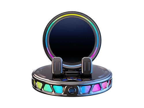 📱 RGB Car Phone Mount ✅ Auto-Clamping & Wireless Charging | Safe One-Hand Driving 🚗