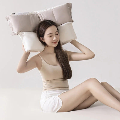Soft and Hard Dual-Zone Neck Support Pillow