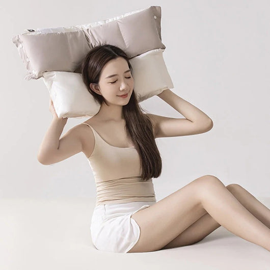 Soft and Hard Dual-Zone Neck Support Pillow