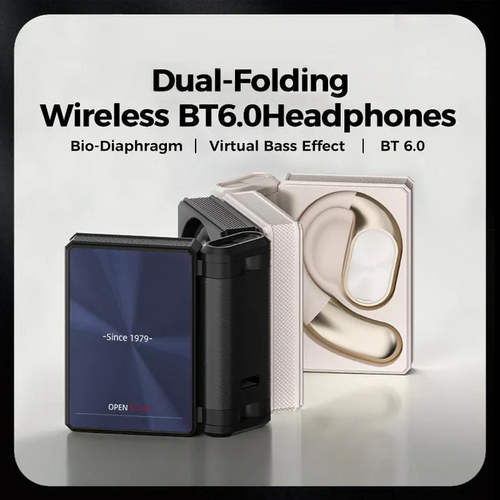 Wireless Bluetooth 6.0 Earbuds + 3-in-1 Fast-Charging Cable Bundle