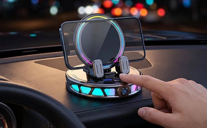 Operating the car mount with one hand