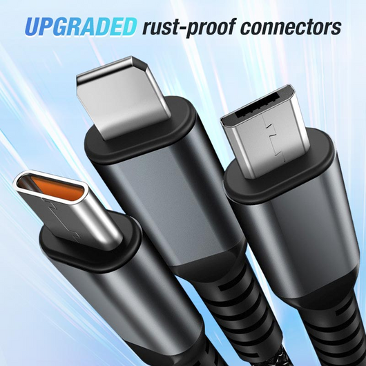 Wireless Bluetooth 6.0 Earbuds + 3-in-1 Fast-Charging Cable Bundle