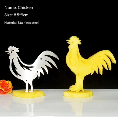 Stainless steel carving mold - chicken