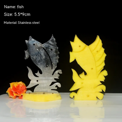 Stainless steel carving mold - fish