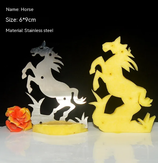 Stainless steel carving mold - horse