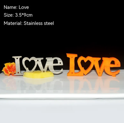 Stainless steel carving mold - love-b
